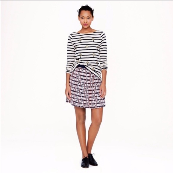 J. Crew Dresses & Skirts - J. Crew Silk Diamond Tile Skirt Size 2